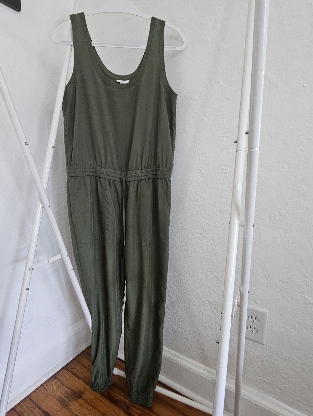 A Loves A Sleeveless Olive Green Utility Jumpsuit - Women